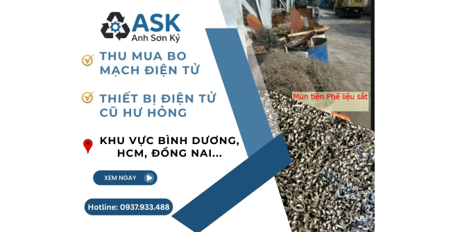 Thu mua bo mạch điện tử, thiết bị điện tử cũ hư hỏng tại Bình Dương