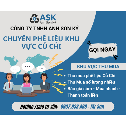 Thu Mua Phế Liệu Củ Chi