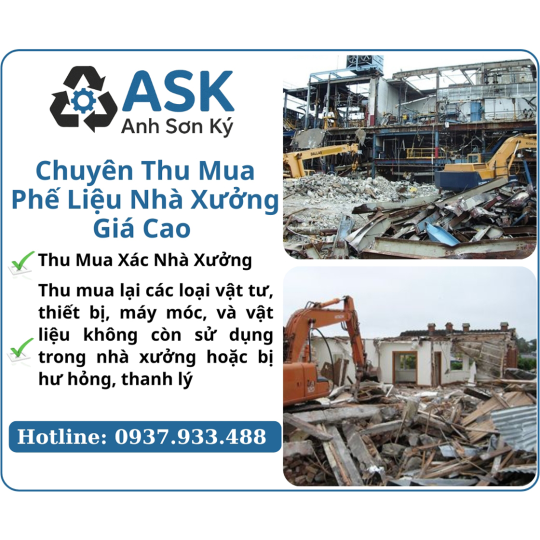 Thu Mua Phế Liệu Nhà Xưởng Giá Cao