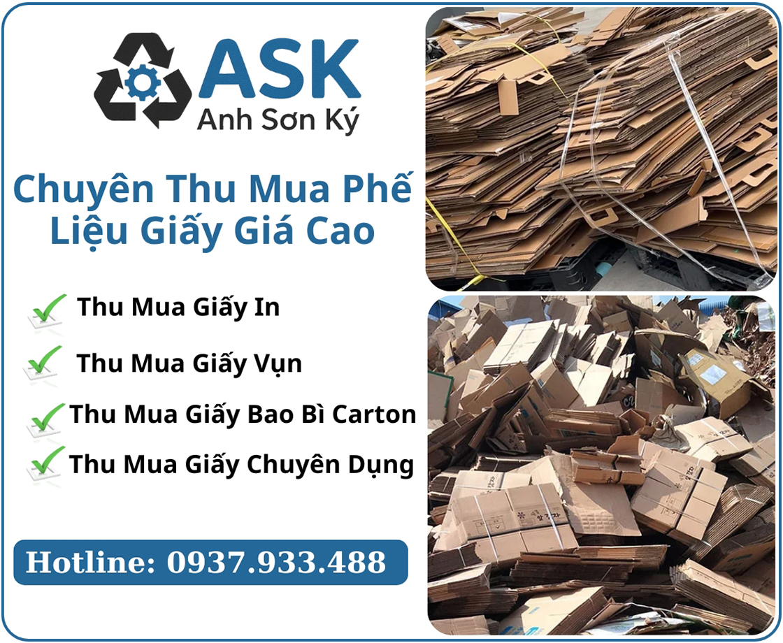 thu mua phế liệu giấy giá cao