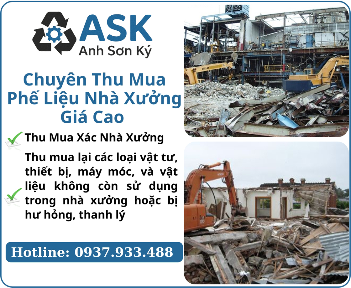 thu mua phế liệu nhà xưởng