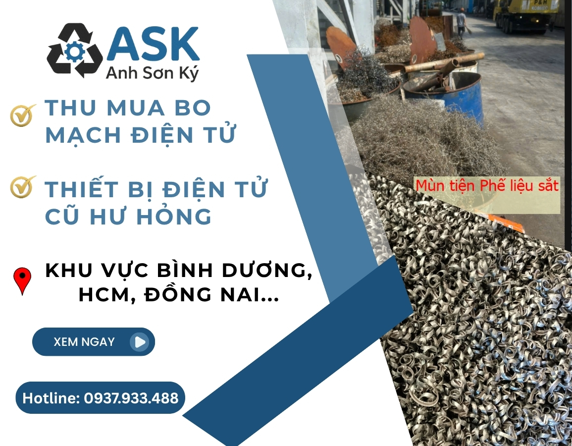 Thu mua bo mạch điện tử, thiết bị điện tử cũ hư hỏng tại Bình Dương
